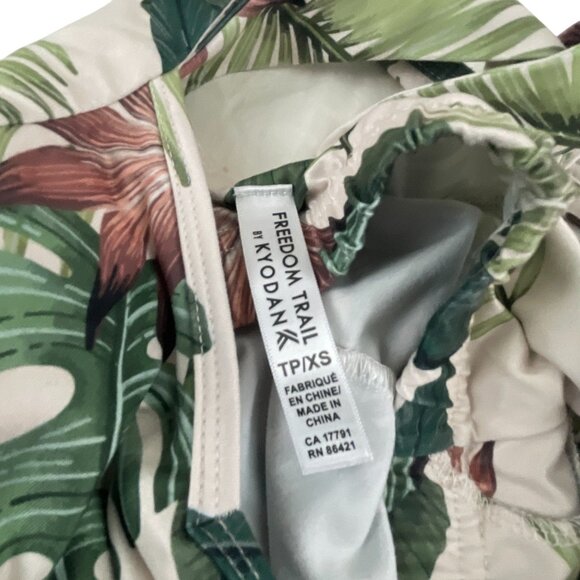 Freedom Trail by Kyodan Strappy Cross Back Tropical Print Dress XS Summer Resort - Picture 4 of 6